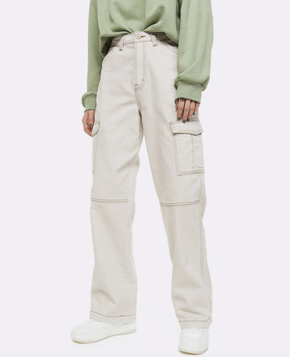 Solid Cargo Pant